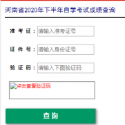 2018年河南省5月15日自学考试成绩查询时间